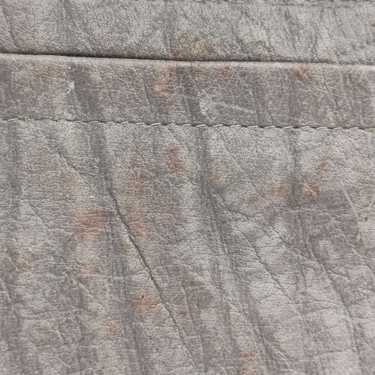 Buffalo leather colour grey handbag