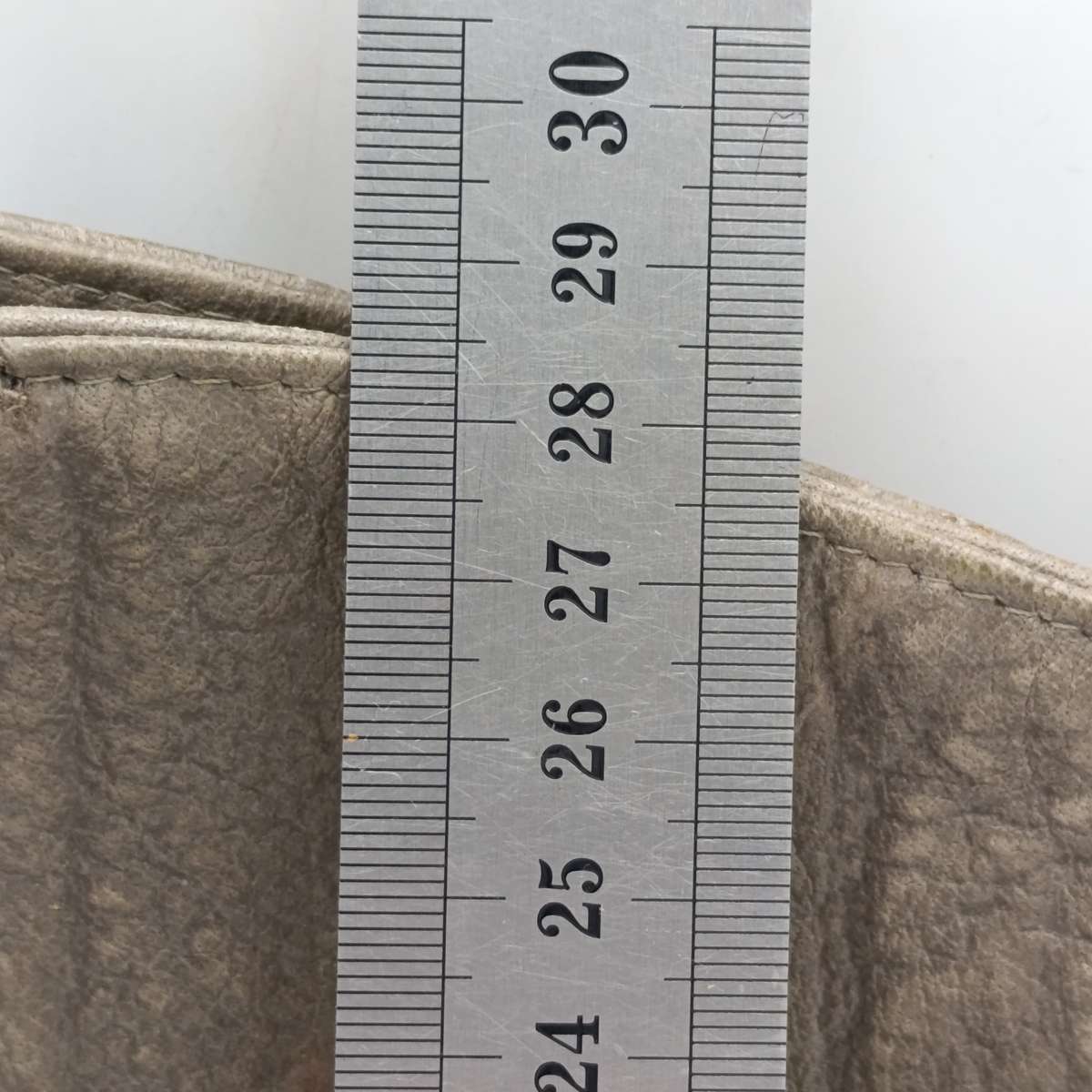 Buffalo leather colour grey handbag