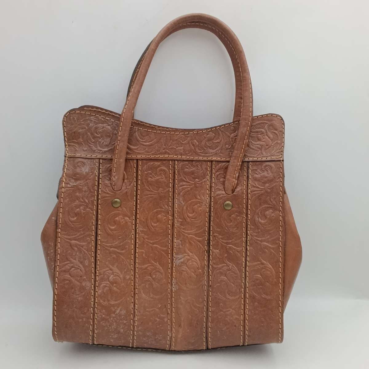 Vintage genuine leather handbag