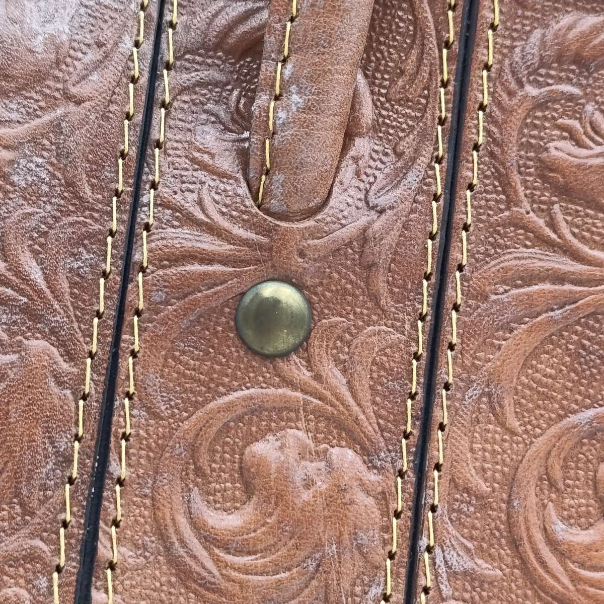 Vintage genuine leather handbag