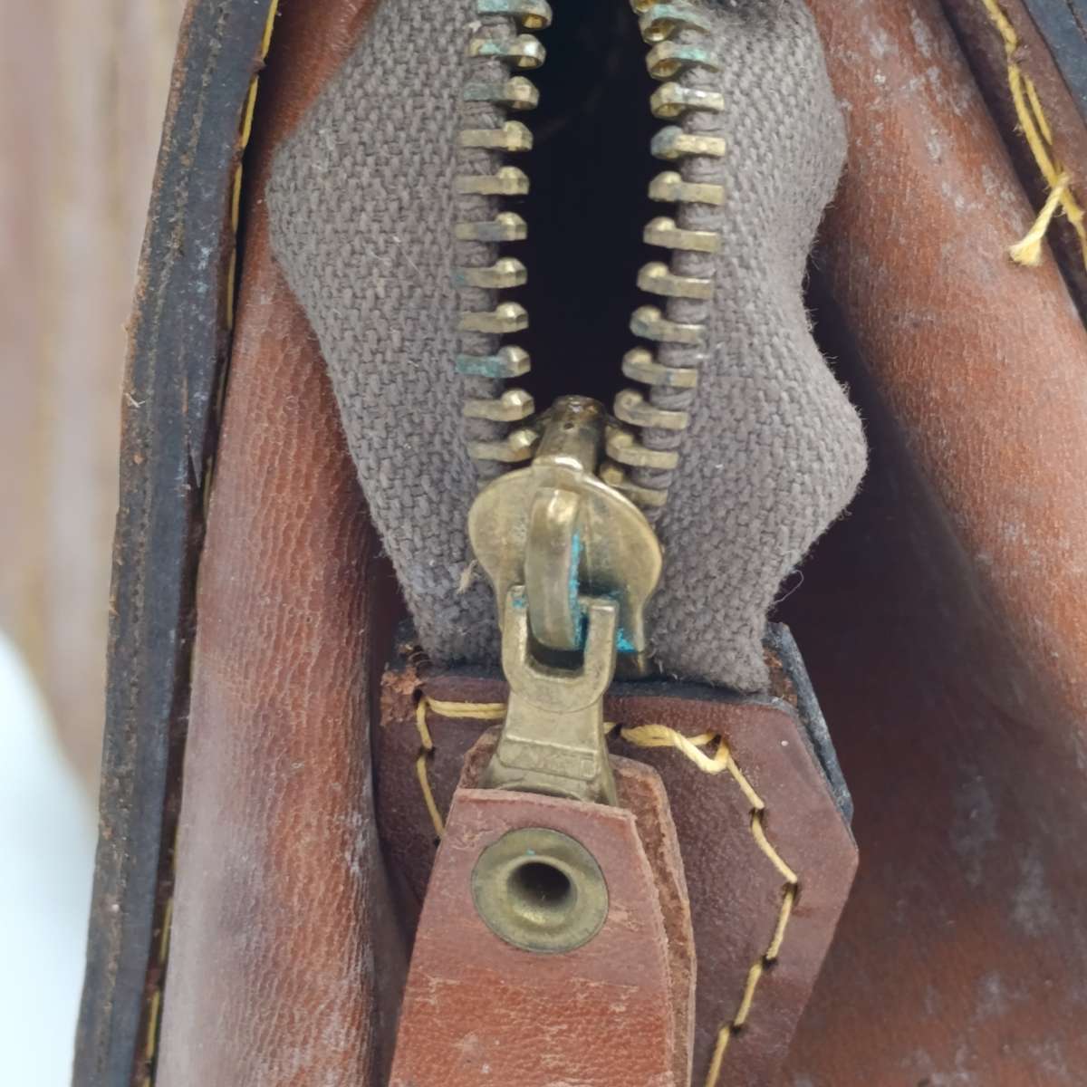Vintage genuine leather handbag