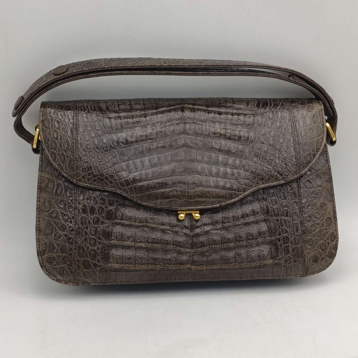 Cape Cobra vintage leather craft of distinction Cape Town dark brown wild crocodile handbag