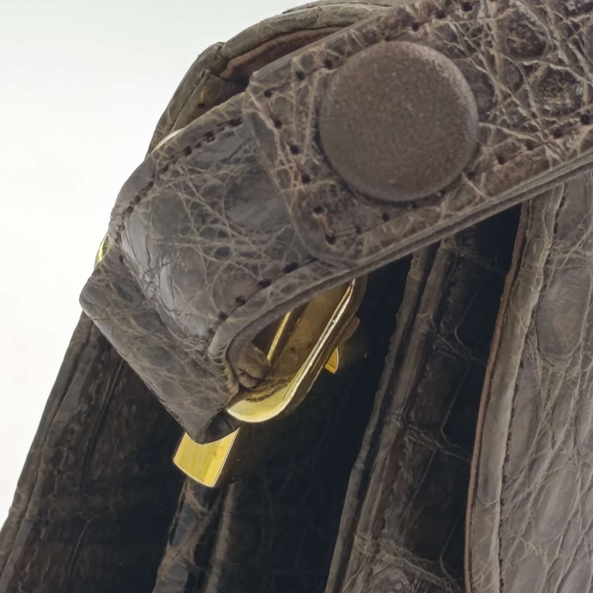 Cape Cobra vintage leather craft of distinction Cape Town dark brown wild crocodile handbag