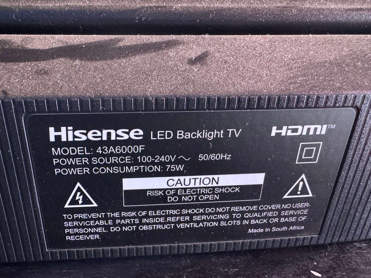 Hisense 43" SMART LED Backlit HD TV,