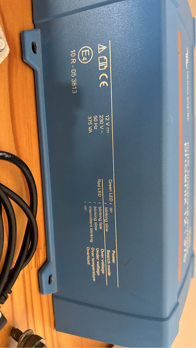 Victron 12/375 Inverter with change over switch