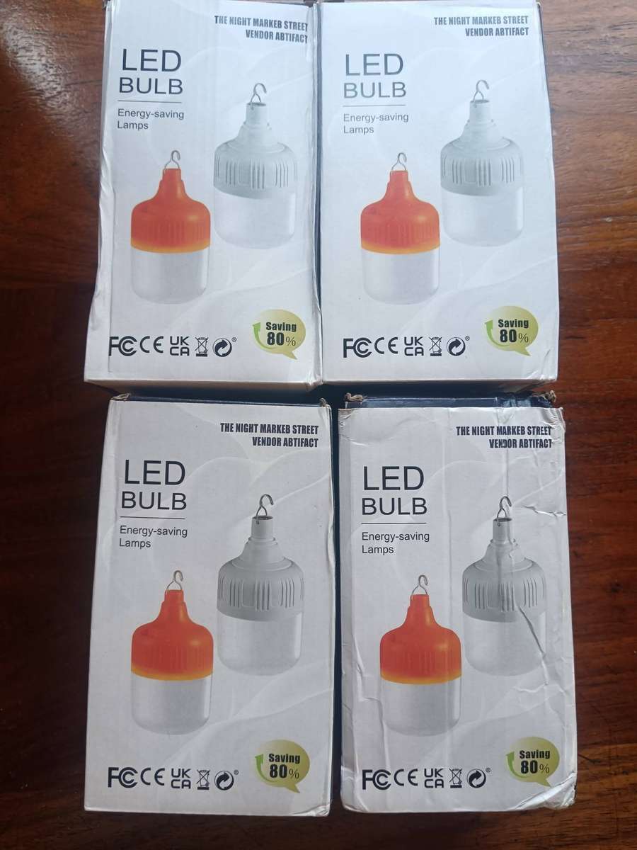 4-Piece Solar LED Light Bulb Setwhen you require additional light