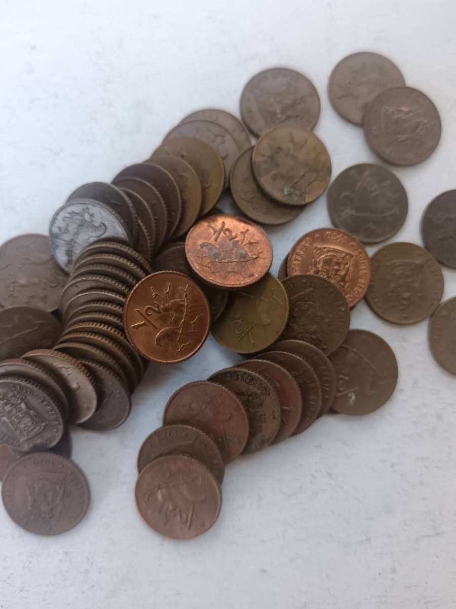 Second Decimal Half Cent lot over 50 coins