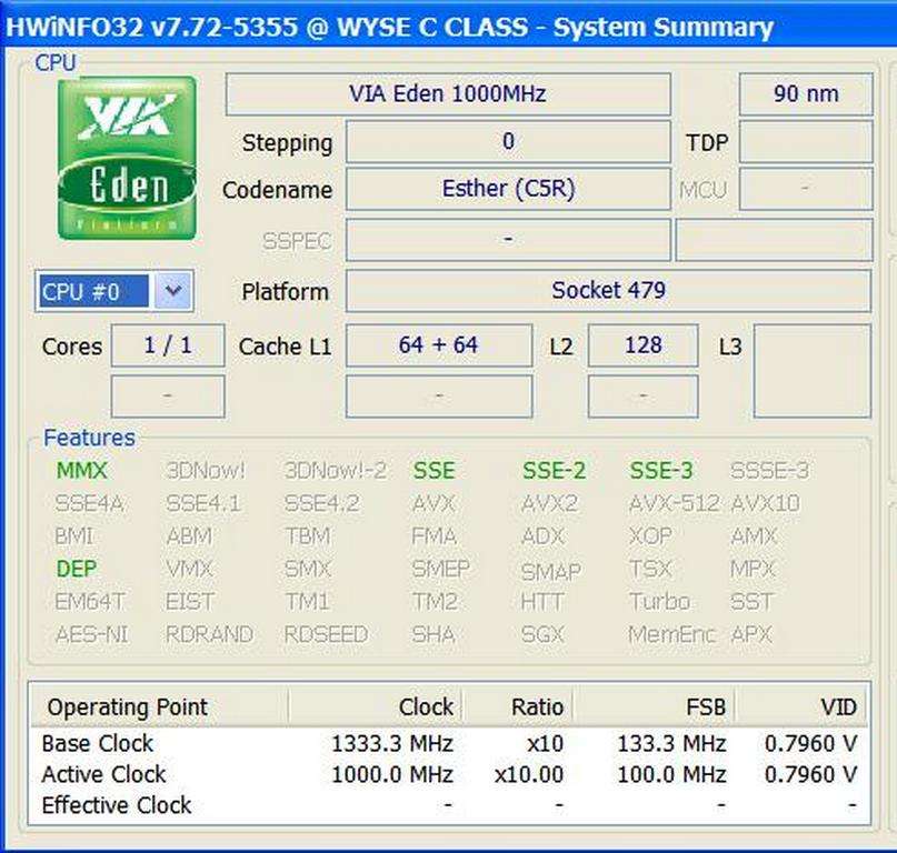 Wyse CX0 Win98 Mini-PC