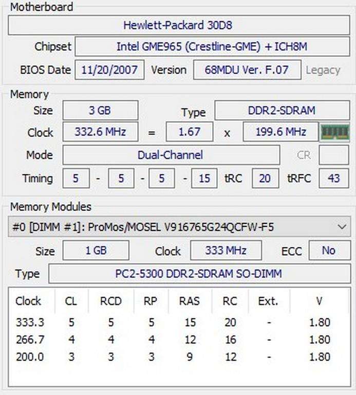 HP Compaq 6720S Laptop Computer