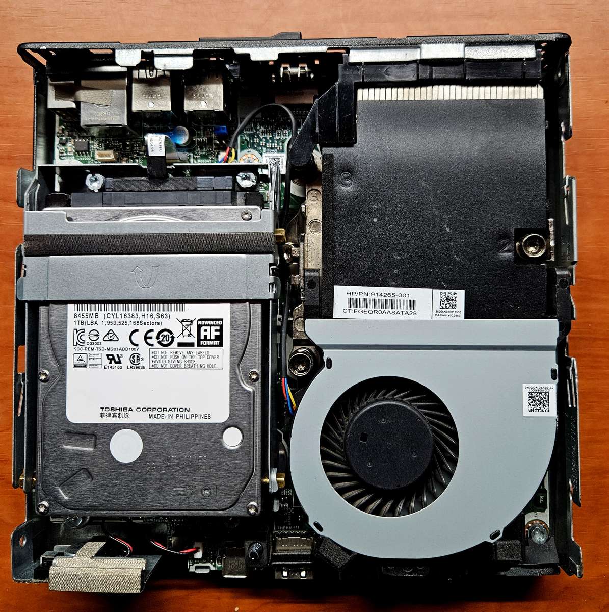 HP EliteDesk 800 G3 Mini-8Gb-256Gb Nvme & 1Tb Sata