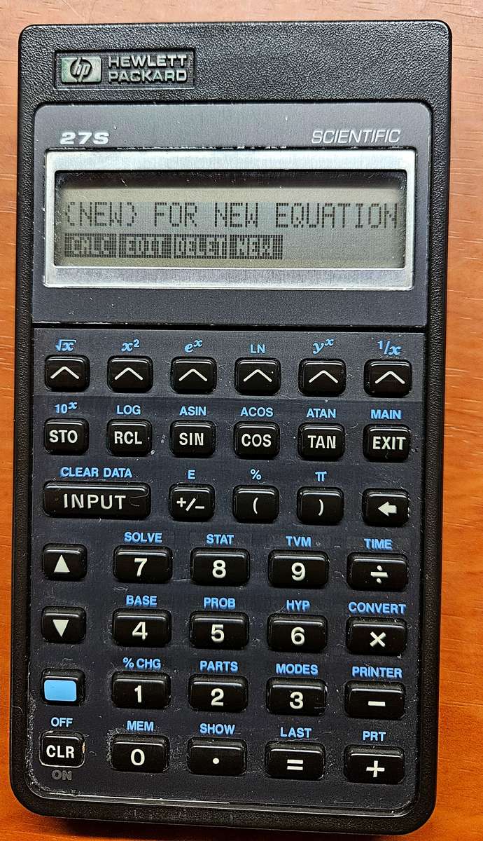 Vintage HP 27S Calculator 1987