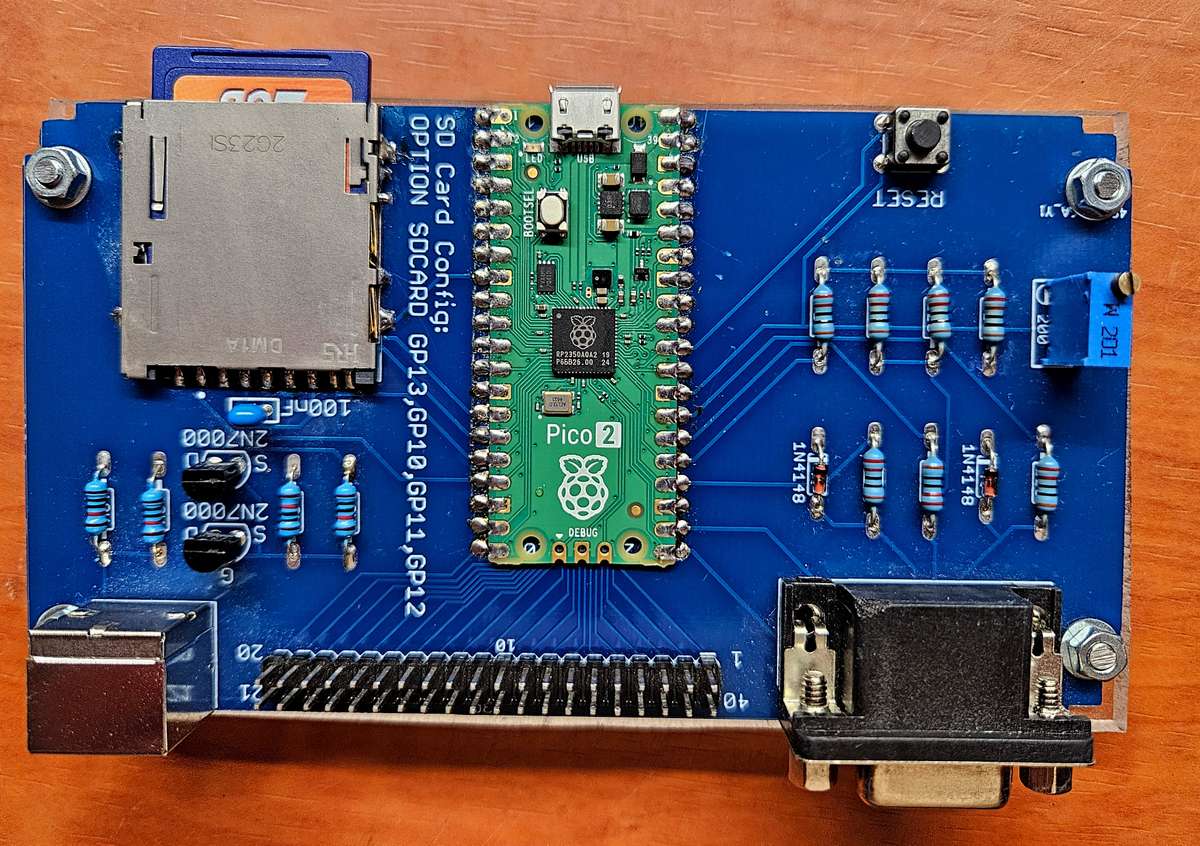 Picomite VGA board with Pico2