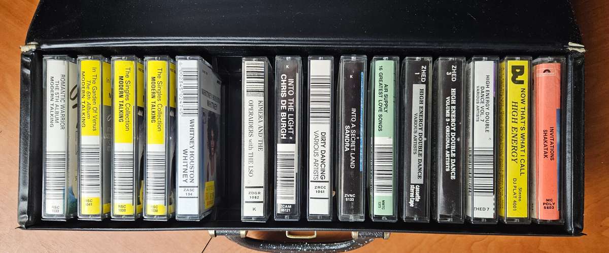 Music Cassette 15 mixed tapes in Cassette Case