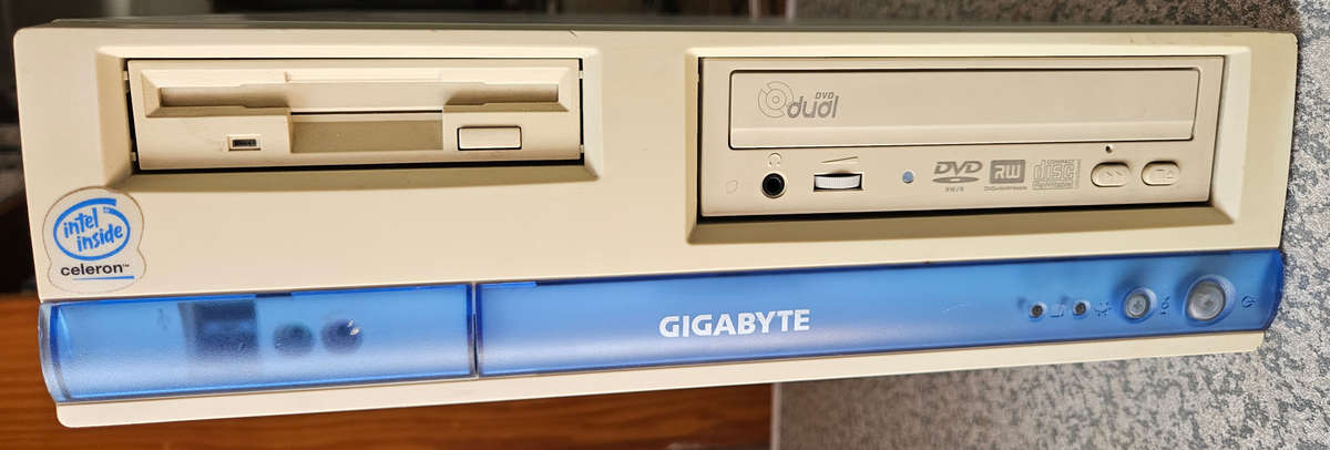 Vintage Gigabyte Micro-ATX Desktop PC.