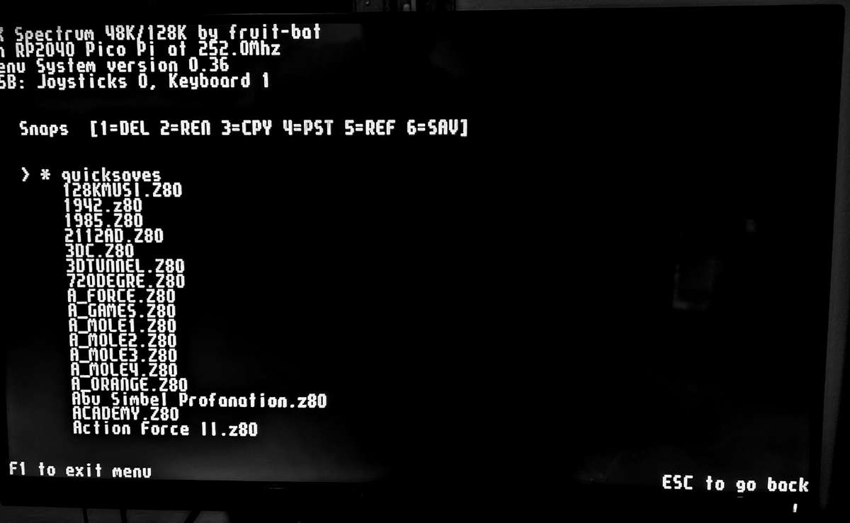 Raspberry Pico ZX Spectrum emulator