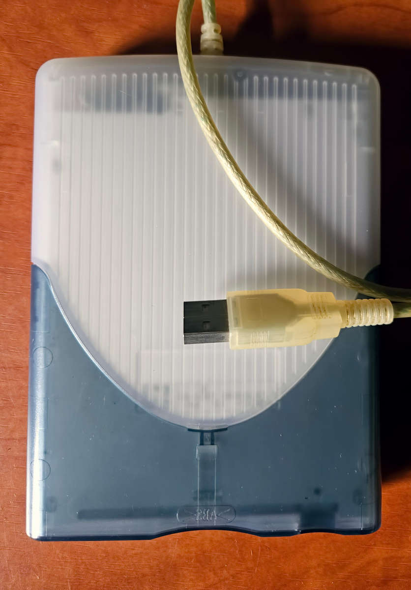 iMac G3 style USB floppy drive. Bondi - Blue