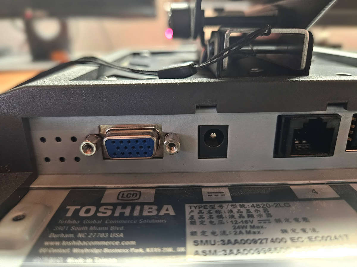 Toshiba 12" LCD monitor