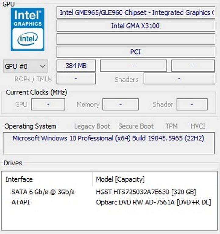 HP Compaq 6720S Laptop Computer