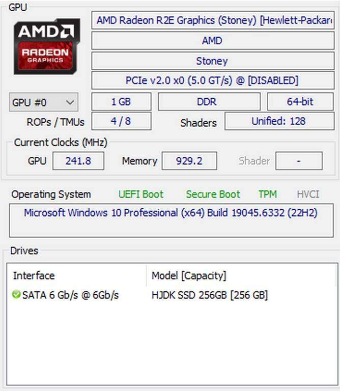 HP T530  Windows 10 Mini-PC-8Gb RAM-256GB SSD  (Thin Client)