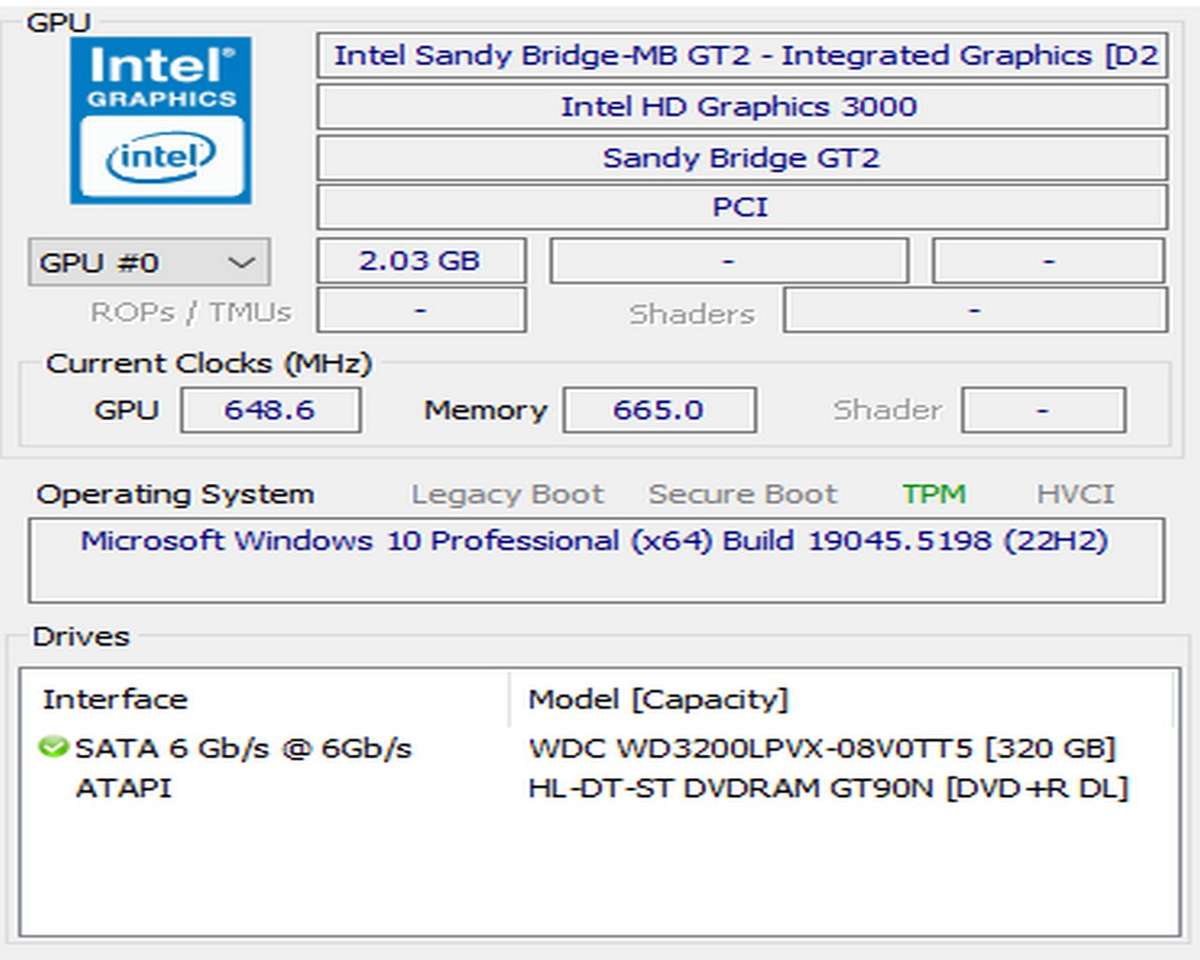 HP 6560B Laptop Computer - i3 - 8Gb RAM - 320Gb Drive - Charger & Case - Win 10