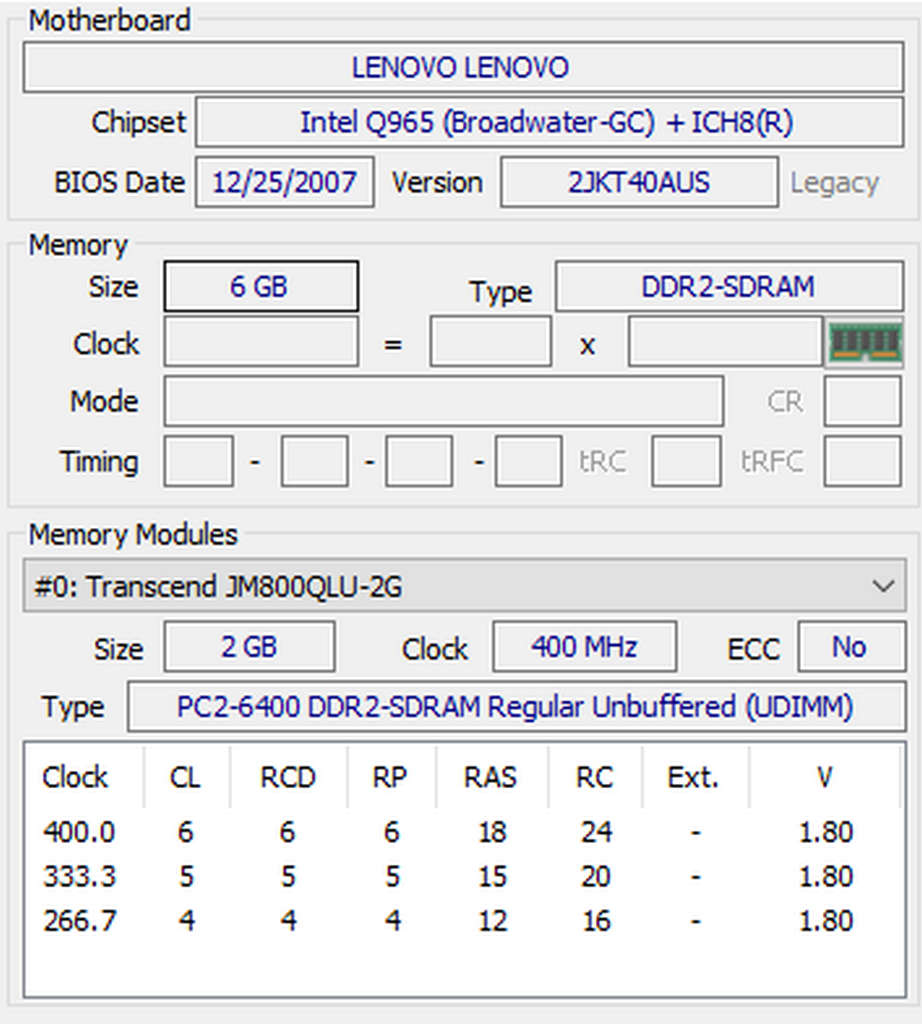 Lenovo ThinkCentre Desktop PC. Dualcore-6Gb-250Gb-Win10