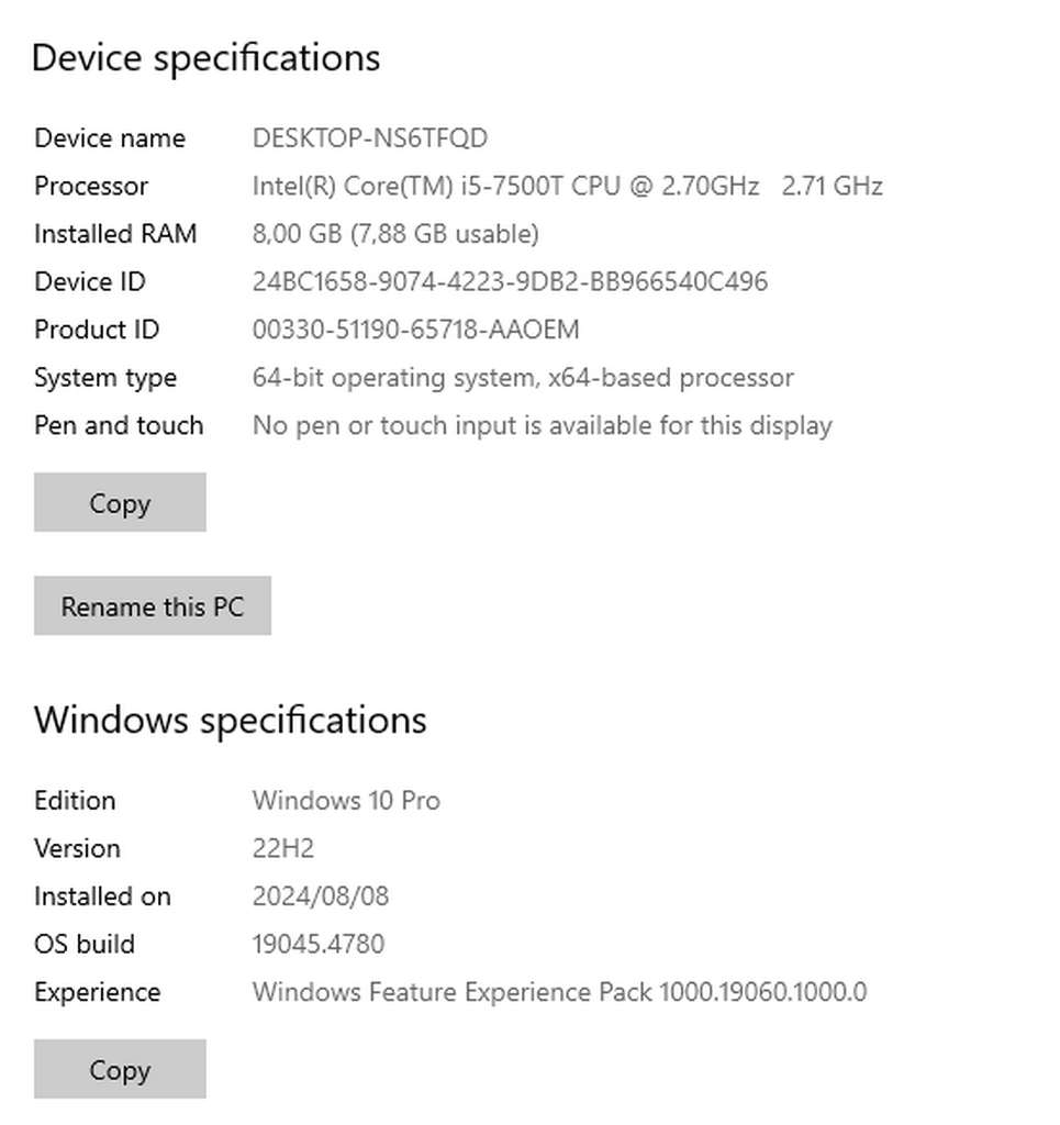 HP EliteDesk 800 G3 Mini-8Gb-256Gb Nvme & 1Tb Sata