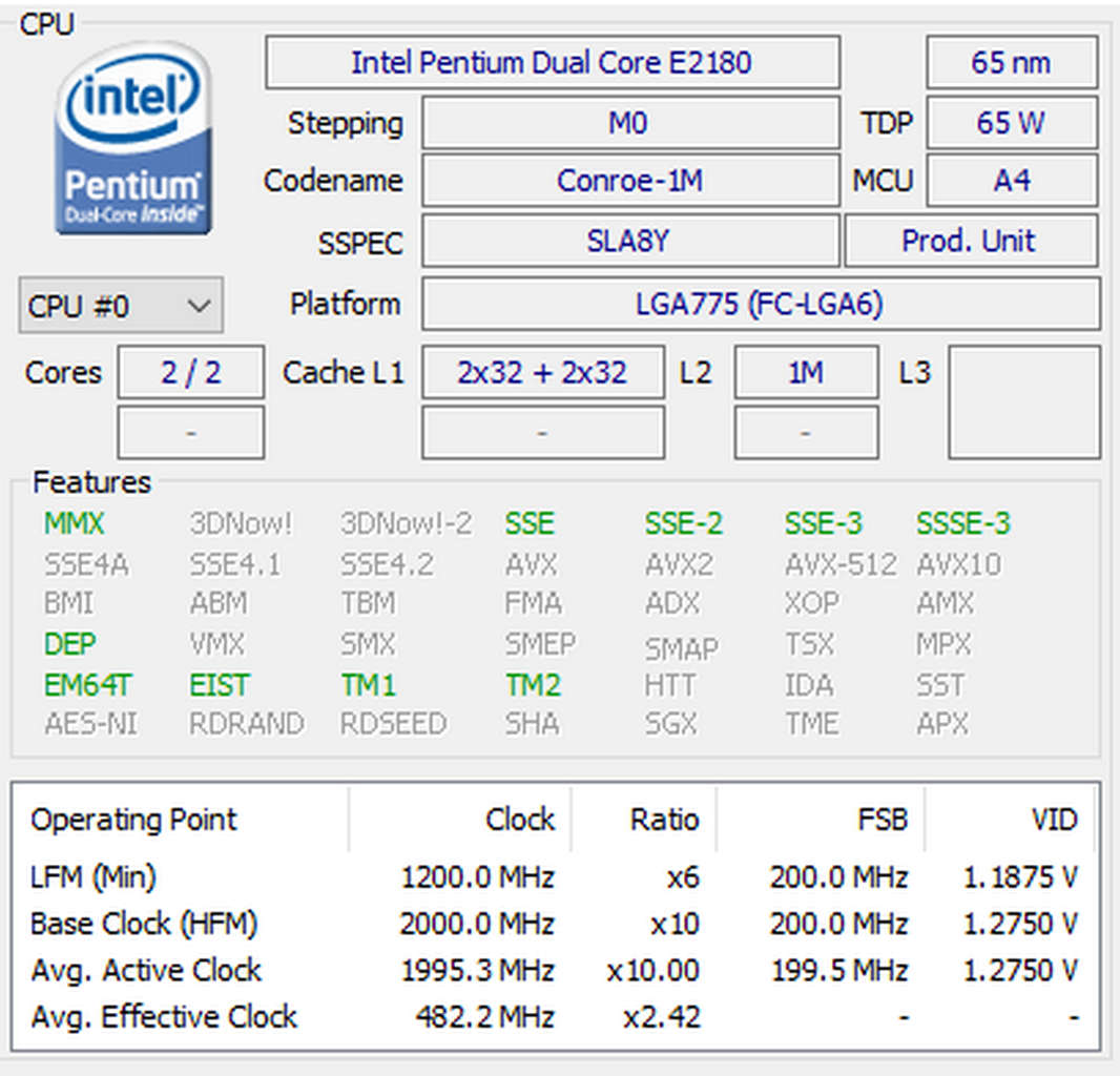 HP Desktop PC - Dualcore CPU-4Gb-2Tb-GT8400