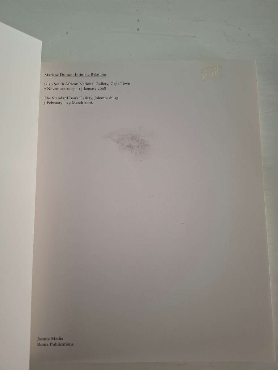 Marlene Dumas Intimate Relations