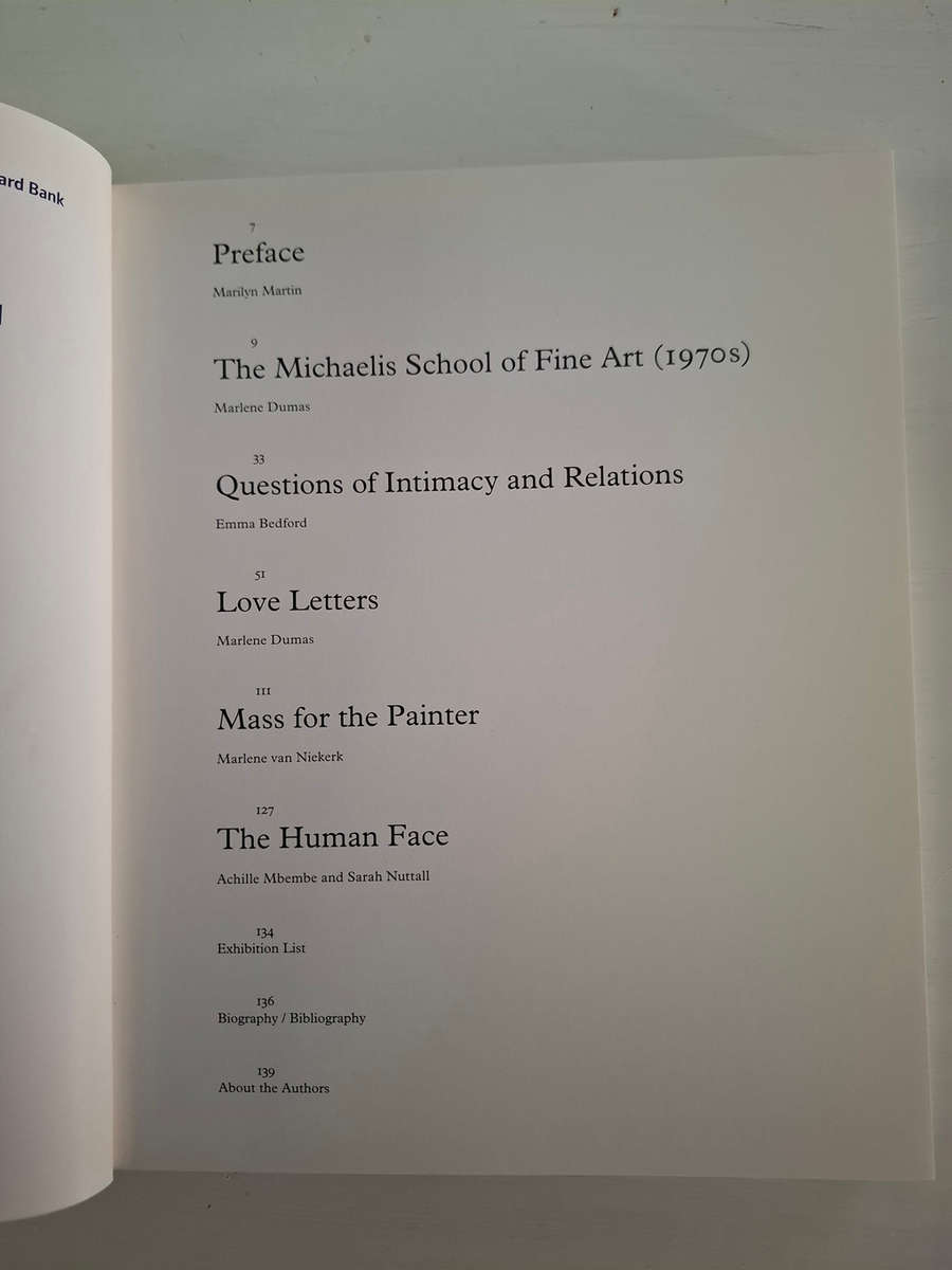 Marlene Dumas Intimate Relations