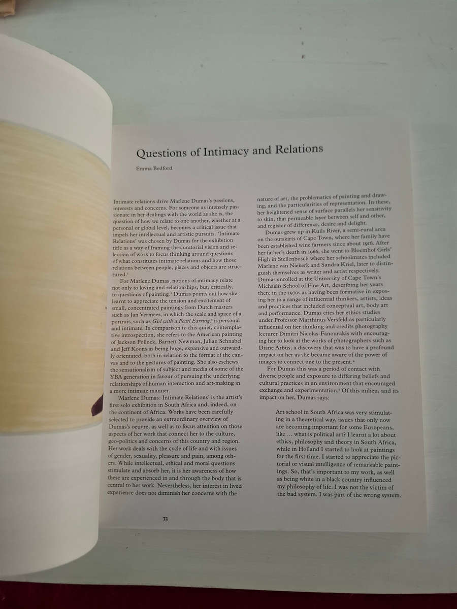 Marlene Dumas Intimate Relations