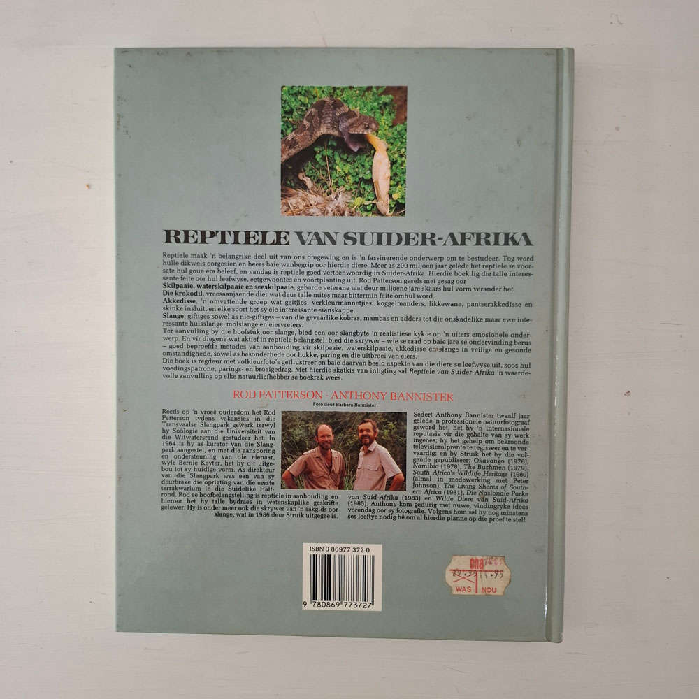 Reptiele Van Suider-Afrika - Patterson, Rod, Bannister, Anthony