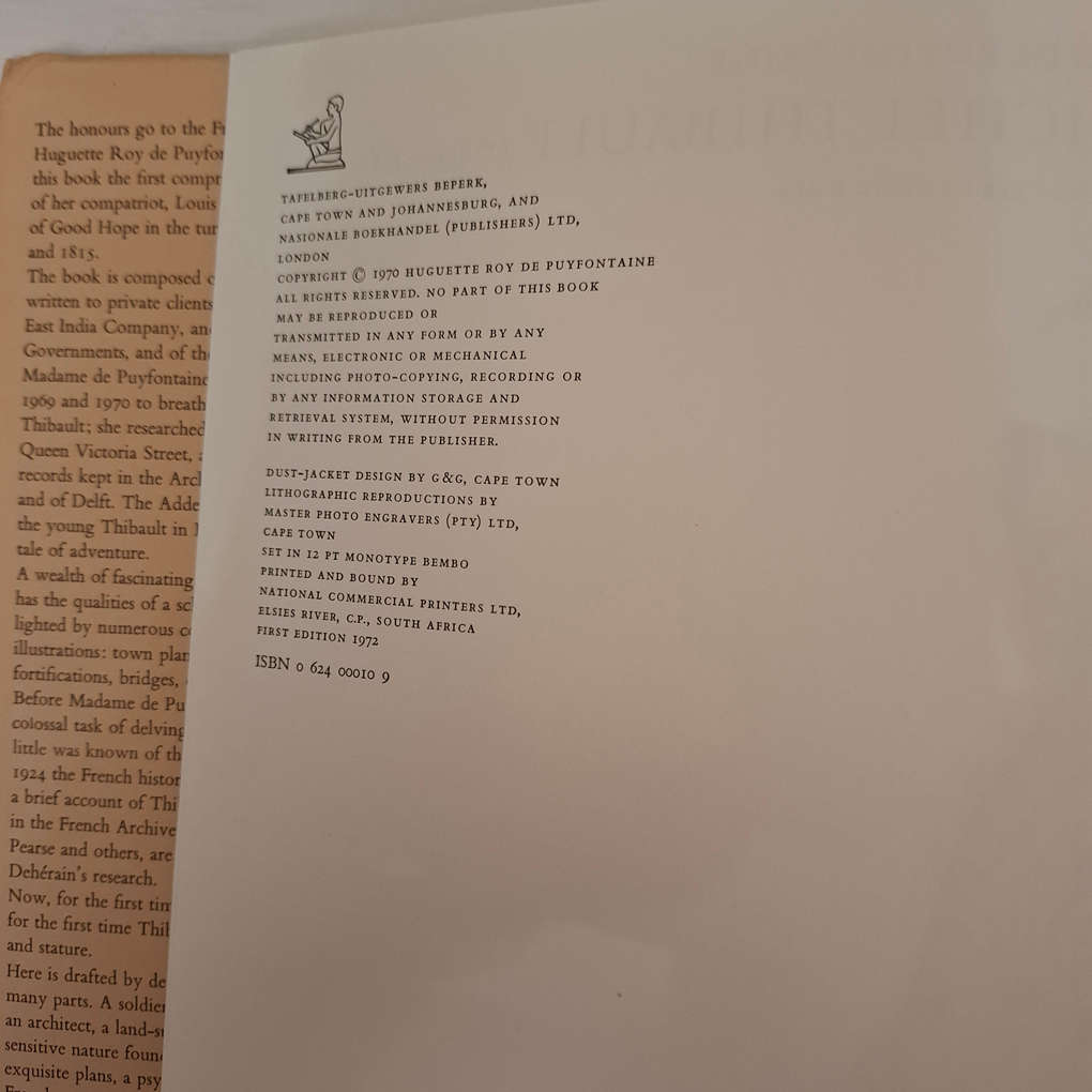 Louis Michel Thibault, 1750-1815,: His Official Life at the Cape of Good Hope Huguette Roy de Puyfon