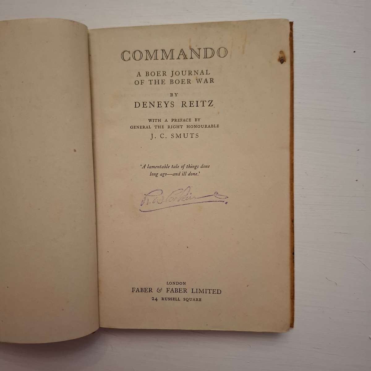 Commando -Deneys Reitz