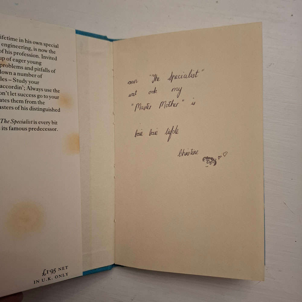 The Master Builder The Sequel To The Specialist (Charles Sale)