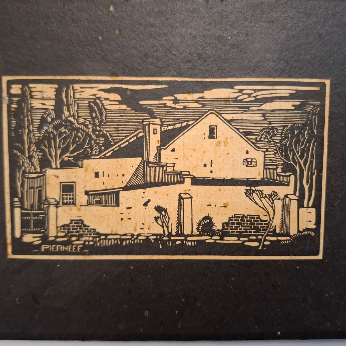 Pierneef - 5 Prints, mounted on board