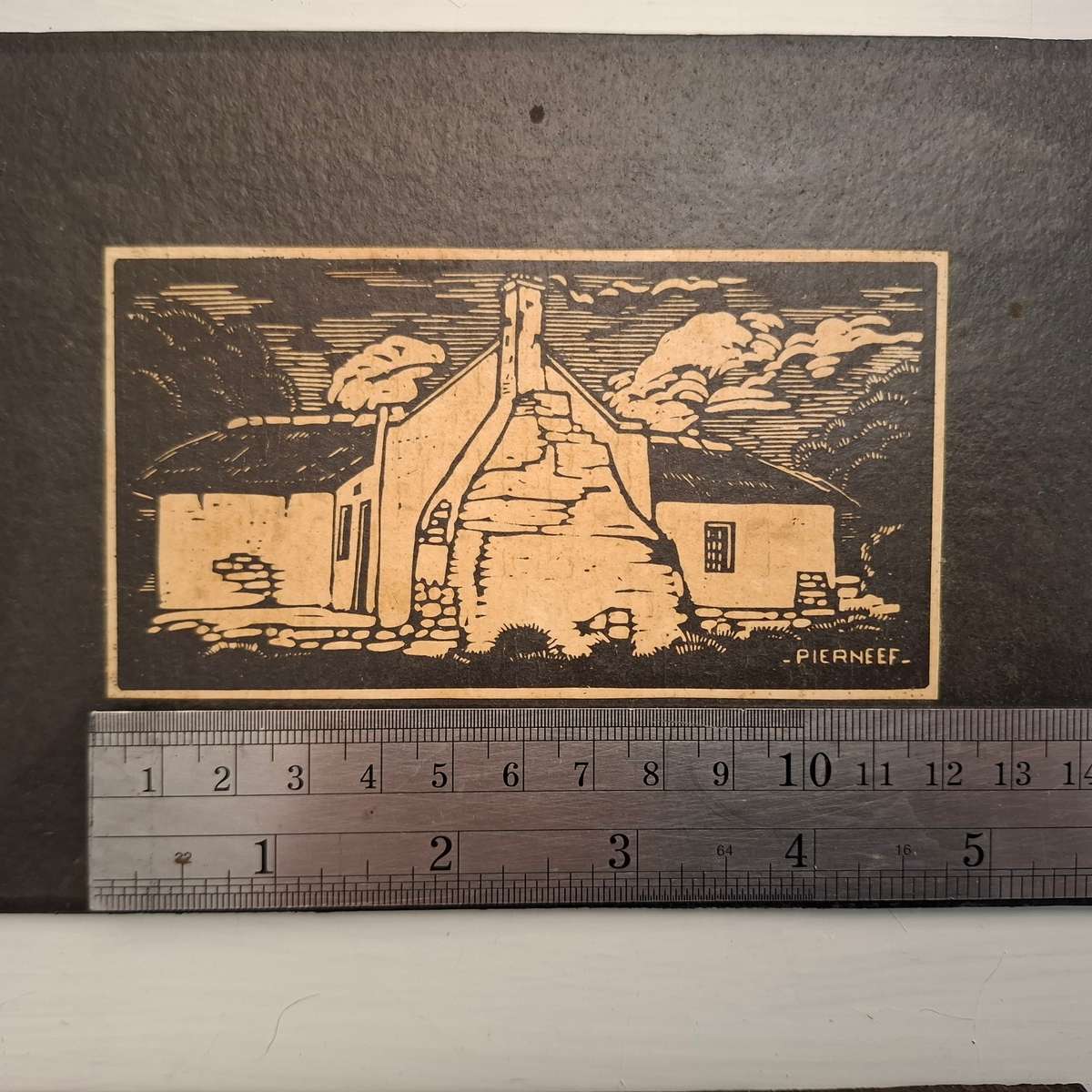 Pierneef - 5 Prints, mounted on board