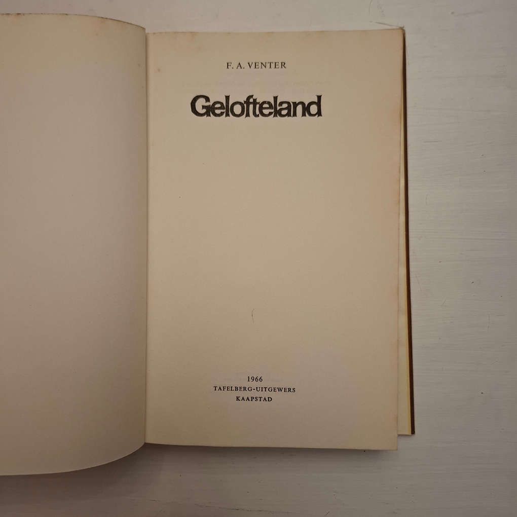 Gelofteland (F.A. Venter)