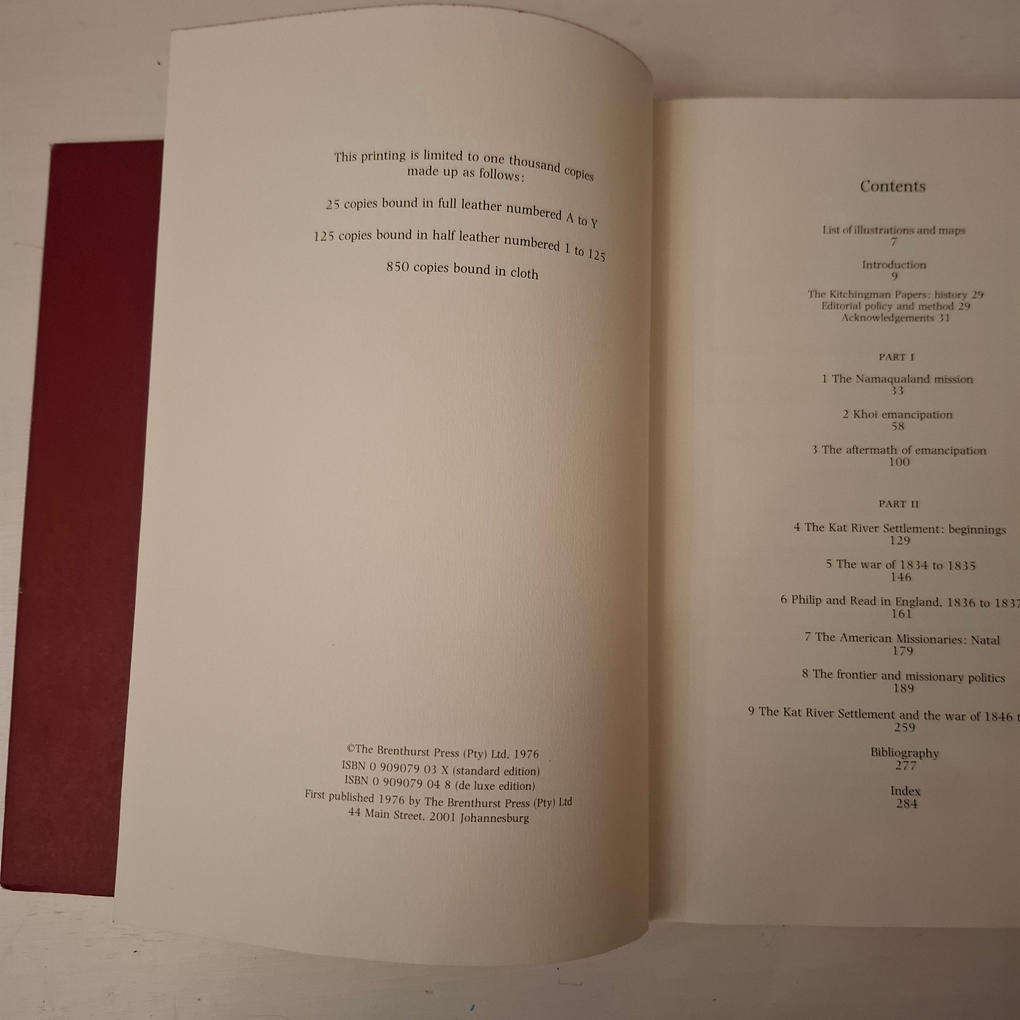 The Kitchingman Papers: Missionary letters and journals, 1817-1848 from the Brenthurst Collection