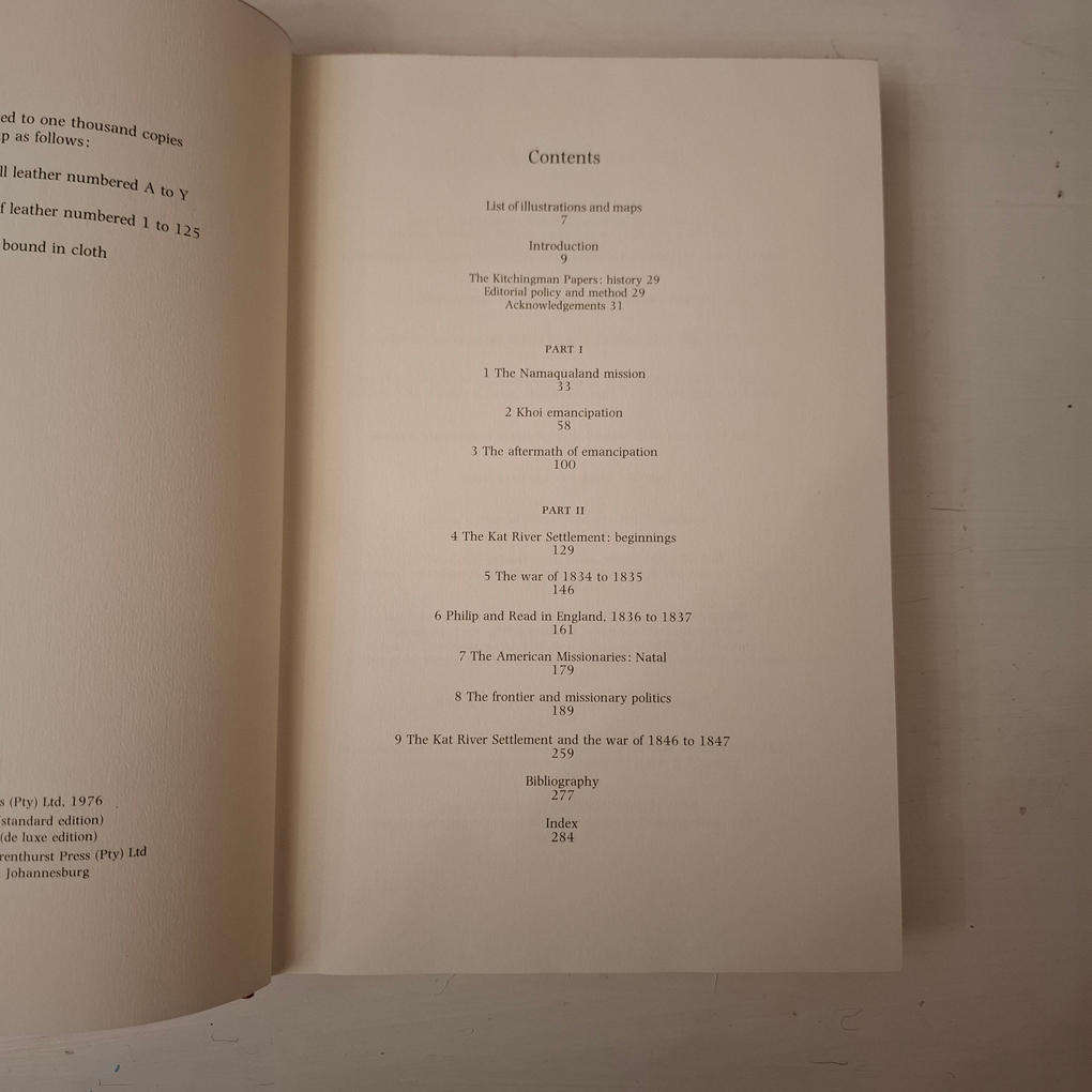 The Kitchingman Papers: Missionary letters and journals, 1817-1848 from the Brenthurst Collection