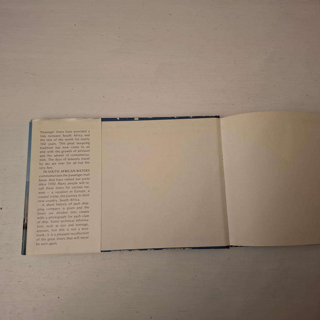 In South African Waters. Passenger Liners Since 1930