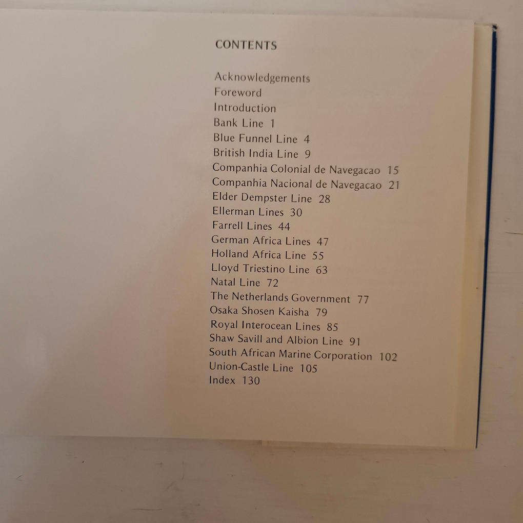 In South African Waters. Passenger Liners Since 1930