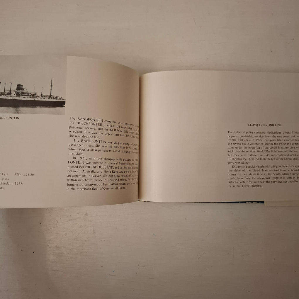 In South African Waters. Passenger Liners Since 1930