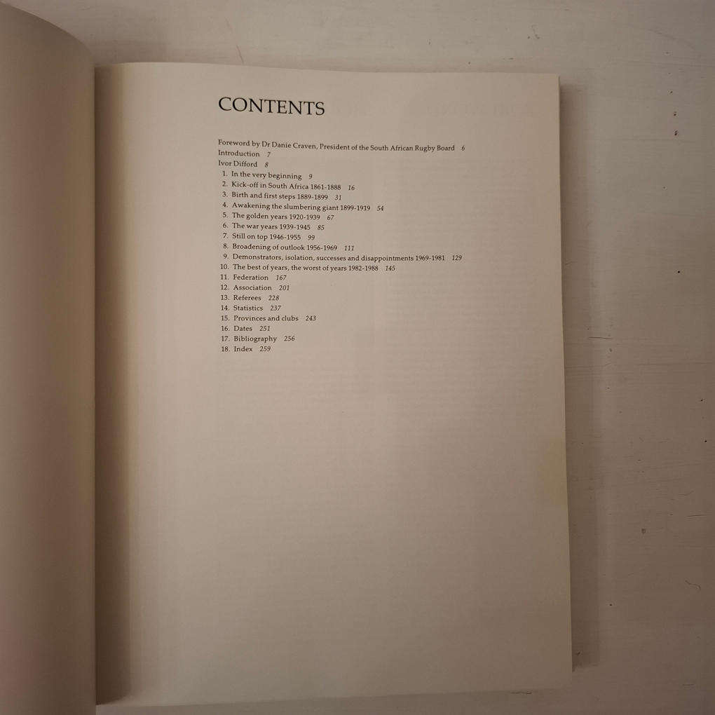 Rugby in South Africa:  A History 1861-1988 (Paul Dobson)