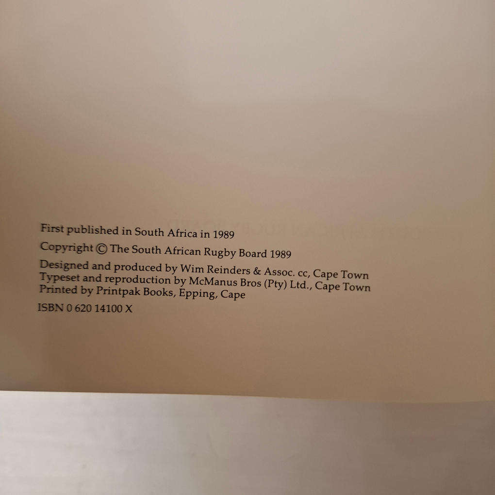 Rugby in South Africa:  A History 1861-1988 (Paul Dobson)