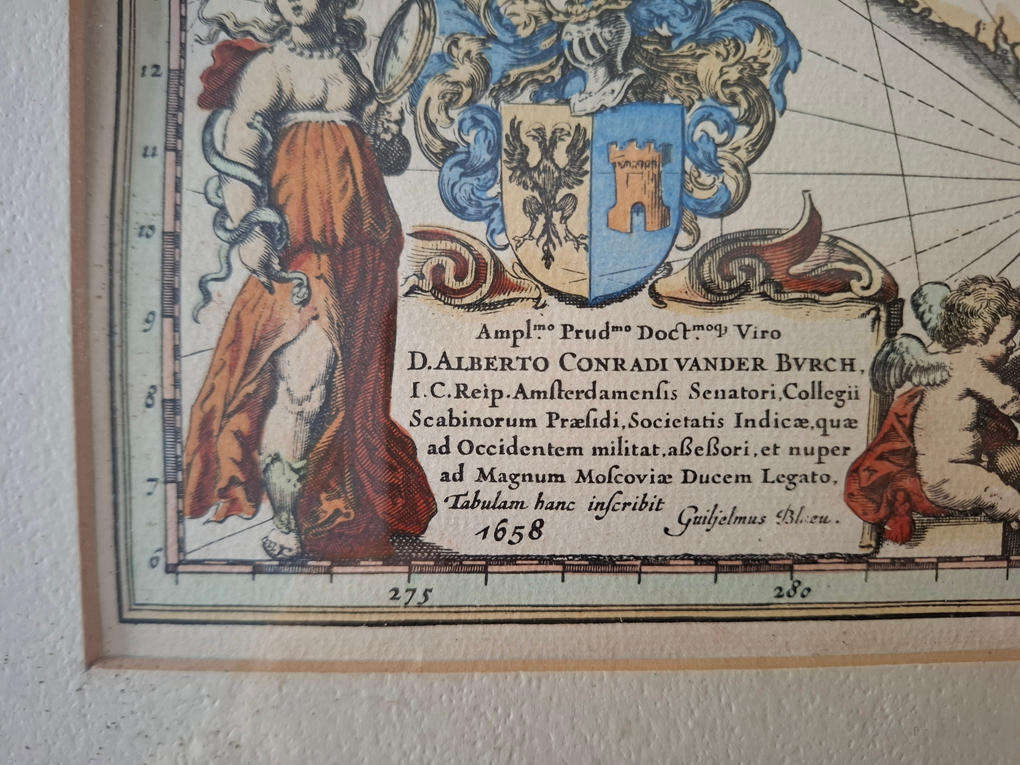 Insulae Americanae in Oceano Septentrionali, cum Terris Adiacentibus: Map of the West Indies Blaeu