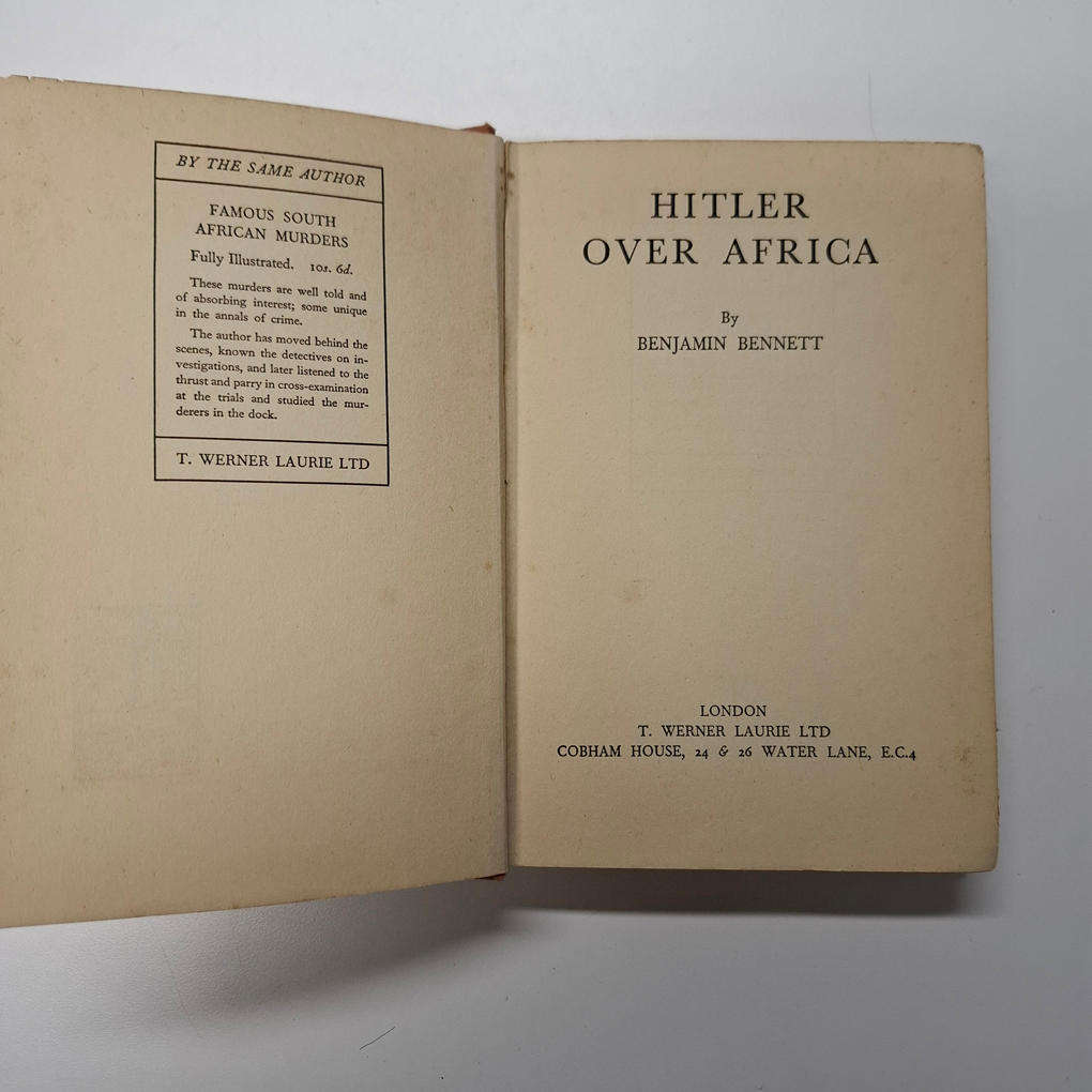 Hitler Over Africa (Benjamin Bennet)