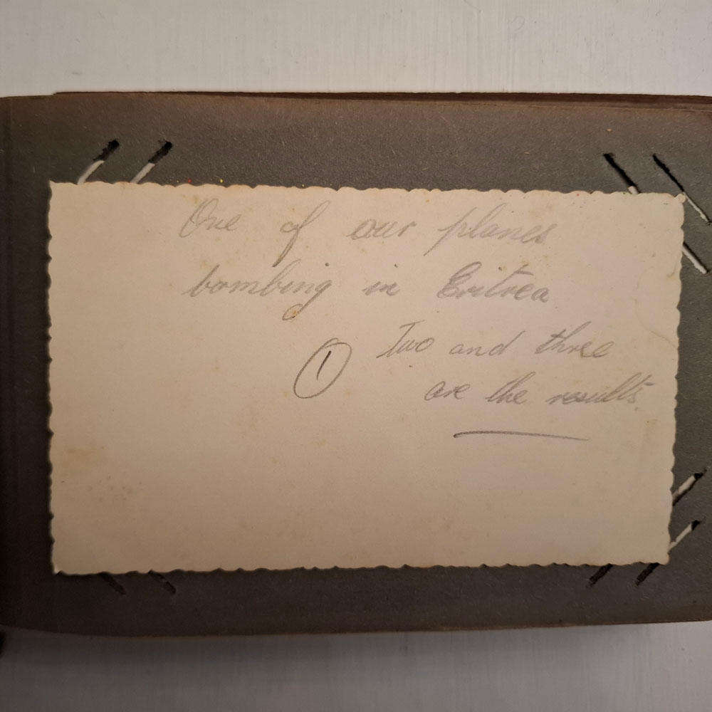 Second World War Postcard and photographic postcard album (Eritrea, Somalia etc)