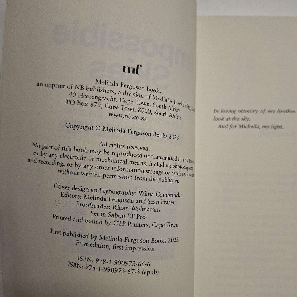 Impossible Skies: life with my brother, the artist Walter Meyer (Frans Meyer)