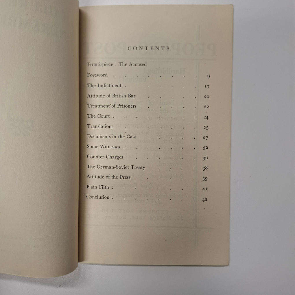 Failure at Nuremberg: An Analysis of the Trial, Evidence and Verdict