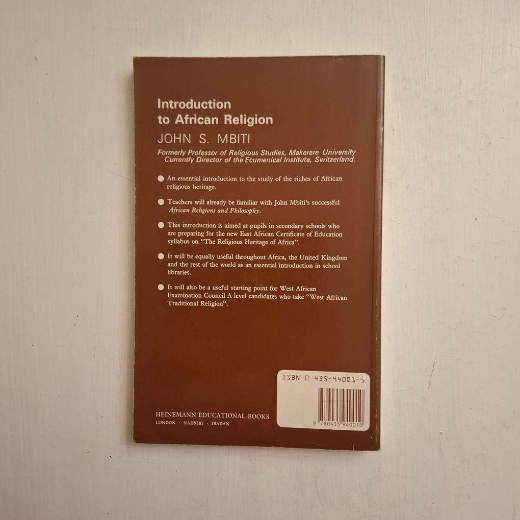 Introduction to African Religion (John S. Mbiti)
